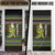 Brunei Christmas Door Cover with Traditional Santa Gift Basket and Black Yellow Red Holiday Pattern - Wonder Print Shop