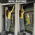 Brunei Christmas Door Cover with Traditional Santa Gift Basket and Black Yellow Red Holiday Pattern - Wonder Print Shop