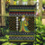 Brunei Christmas Garden Flag with Traditional Santa Gift Basket and Black Yellow Red Holiday Pattern - Wonder Print Shop