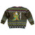 Brunei Christmas Kid Ugly Christmas Sweater with Traditional Santa Gift Basket and Black Yellow Red Holiday Pattern - Wonder Print Shop