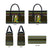 Brunei Christmas Leather Bag with Traditional Santa Gift Basket and Black Yellow Red Holiday Pattern - Wonder Print Shop