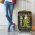 Brunei Christmas Luggage Cover with Traditional Santa Gift Basket and Black Yellow Red Holiday Pattern - Wonder Print Shop