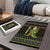 Brunei Christmas Puzzle with Traditional Santa Gift Basket and Black Yellow Red Holiday Pattern - Wonder Print Shop