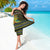 Brunei Christmas Sarong with Traditional Santa Gift Basket and Black Yellow Red Holiday Pattern - Wonder Print Shop