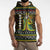 Brunei Christmas Sleeveless Zip Hoodie with Traditional Santa Gift Basket and Black Yellow Red Holiday Pattern - Wonder Print Shop