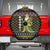 Brunei Christmas Spare Tire Cover with Traditional Santa Gift Basket and Black Yellow Red Holiday Pattern - Wonder Print Shop