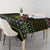 Brunei Christmas Tablecloth with Traditional Santa Gift Basket and Black Yellow Red Holiday Pattern - Wonder Print Shop