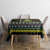 Brunei Christmas Tablecloth with Traditional Santa Gift Basket and Black Yellow Red Holiday Pattern - Wonder Print Shop