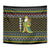 Brunei Christmas Tapestry with Traditional Santa Gift Basket and Black Yellow Red Holiday Pattern - Wonder Print Shop