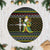 Brunei Christmas Tree Skirt with Traditional Santa Gift Basket and Black Yellow Red Holiday Pattern - Wonder Print Shop