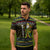 Brunei Christmas Zipper Polo Shirt with Traditional Santa Gift Basket and Black Yellow Red Holiday Pattern - Wonder Print Shop