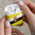 Brunei Christmas AirPods Case with Cartoon Monkey Santa Hat Candy Cane and Yellow Black Flag Pattern - Wonder Print Shop