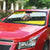 Brunei Christmas Auto Sun Shade with Cartoon Monkey Santa Hat Candy Cane and Yellow Black Flag Pattern - Wonder Print Shop