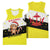 Brunei Christmas Basketball Jersey with Cartoon Monkey Santa Hat Candy Cane and Yellow Black Flag Pattern - Wonder Print Shop