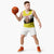 Brunei Christmas Basketball Jersey with Cartoon Monkey Santa Hat Candy Cane and Yellow Black Flag Pattern - Wonder Print Shop