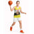 Brunei Christmas Basketball Jersey with Cartoon Monkey Santa Hat Candy Cane and Yellow Black Flag Pattern - Wonder Print Shop