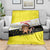 Brunei Christmas Blanket with Cartoon Monkey Santa Hat Candy Cane and Yellow Black Flag Pattern - Wonder Print Shop