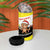Brunei Christmas 4 in 1 Can Cooler Tumbler with Cartoon Monkey Santa Hat Candy Cane and Yellow Black Flag Pattern - Wonder Print Shop