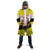 Brunei Christmas Cloak with Cartoon Monkey Santa Hat Candy Cane and Yellow Black Flag Pattern - Wonder Print Shop