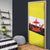 Brunei Christmas Door Cover with Cartoon Monkey Santa Hat Candy Cane and Yellow Black Flag Pattern - Wonder Print Shop