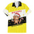Brunei Christmas Family Matching Puletasi and Hawaiian Shirt with Cartoon Monkey Santa Hat Candy Cane and Yellow Black Flag Pattern - Wonder Print Shop