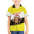 Brunei Christmas Family Matching Tank Maxi Dress and Hawaiian Shirt with Cartoon Monkey Santa Hat Candy Cane and Yellow Black Flag Pattern - Wonder Print Shop