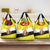 Brunei Christmas Grocery Bag with Cartoon Monkey Santa Hat Candy Cane and Yellow Black Flag Pattern - Wonder Print Shop