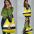 Brunei Christmas Grocery Bag with Cartoon Monkey Santa Hat Candy Cane and Yellow Black Flag Pattern - Wonder Print Shop