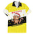 Brunei Christmas Hawaiian Shirt with Cartoon Monkey Santa Hat Candy Cane and Yellow Black Flag Pattern - Wonder Print Shop