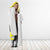 Brunei Christmas Hooded Blanket with Cartoon Monkey Santa Hat Candy Cane and Yellow Black Flag Pattern - Wonder Print Shop
