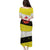 Brunei Christmas Puletasi with Cartoon Monkey Santa Hat Candy Cane and Yellow Black Flag Pattern - Wonder Print Shop
