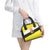 Brunei Christmas Shoulder Handbag with Cartoon Monkey Santa Hat Candy Cane and Yellow Black Flag Pattern - Wonder Print Shop