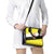 Brunei Christmas Shoulder Handbag with Cartoon Monkey Santa Hat Candy Cane and Yellow Black Flag Pattern - Wonder Print Shop