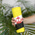 Brunei Christmas Skinny Tumbler with Cartoon Monkey Santa Hat Candy Cane and Yellow Black Flag Pattern - Wonder Print Shop
