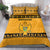 Montenegro Christmas Bedding Set with Gold-Black Theme, Double-Headed Eagle, and Map Motif - Wonder Print Shop