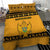 Montenegro Christmas Bedding Set with Gold-Black Theme, Double-Headed Eagle, and Map Motif - Wonder Print Shop