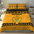 Montenegro Christmas Bedding Set with Gold-Black Theme, Double-Headed Eagle, and Map Motif - Wonder Print Shop