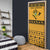Montenegro Christmas Door Cover with Gold-Black Theme, Double-Headed Eagle, and Map Motif - Wonder Print Shop