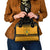Montenegro Christmas Shoulder Handbag with Gold-Black Theme, Double-Headed Eagle, and Map Motif - Wonder Print Shop