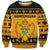 Montenegro Christmas Sweatshirt with Gold-Black Theme, Double-Headed Eagle, and Map Motif - Wonder Print Shop