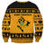 Montenegro Christmas Sweatshirt with Gold-Black Theme, Double-Headed Eagle, and Map Motif - Wonder Print Shop