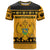 Montenegro Christmas T Shirt with Gold-Black Theme, Double-Headed Eagle, and Map Motif - Wonder Print Shop