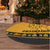 Montenegro Christmas Tree Skirt with Gold-Black Theme, Double-Headed Eagle, and Map Motif - Wonder Print Shop