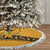 Montenegro Christmas Tree Skirt with Gold-Black Theme, Double-Headed Eagle, and Map Motif - Wonder Print Shop