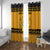 Montenegro Christmas Window Curtain with Gold-Black Theme, Double-Headed Eagle, and Map Motif - Wonder Print Shop