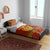 Montenegro Christmas Bedding Set with Red-Gold Theme, Double-Headed Eagle, and Santa Motif - Wonder Print Shop