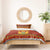 Montenegro Christmas Bedding Set with Red-Gold Theme, Double-Headed Eagle, and Santa Motif - Wonder Print Shop
