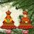 Montenegro Christmas Ceramic Ornament with Red-Gold Theme, Double-Headed Eagle, and Santa Motif - Wonder Print Shop