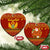 Montenegro Christmas Ceramic Ornament with Red-Gold Theme, Double-Headed Eagle, and Santa Motif - Wonder Print Shop