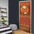 Montenegro Christmas Door Cover with Red-Gold Theme, Double-Headed Eagle, and Santa Motif - Wonder Print Shop